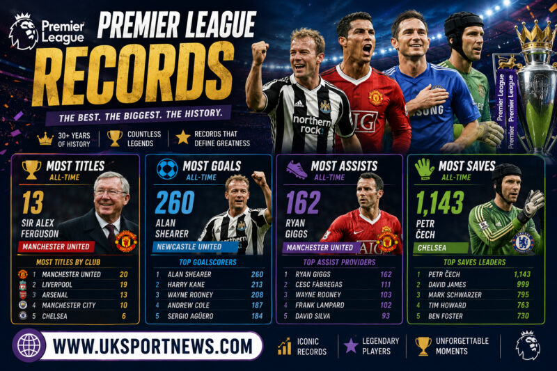 Premier League Records: Titles, Goals, Assists, Saves