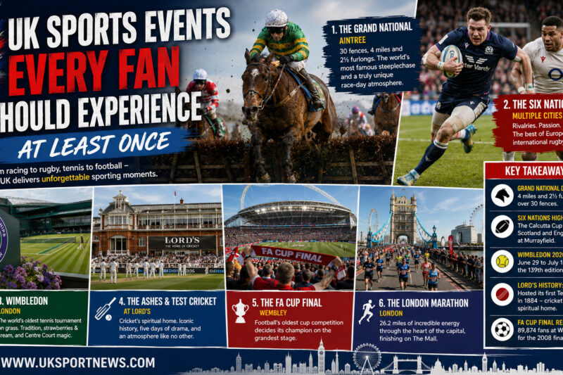 UK Sports Events Every Fan Should Experience At Least Once