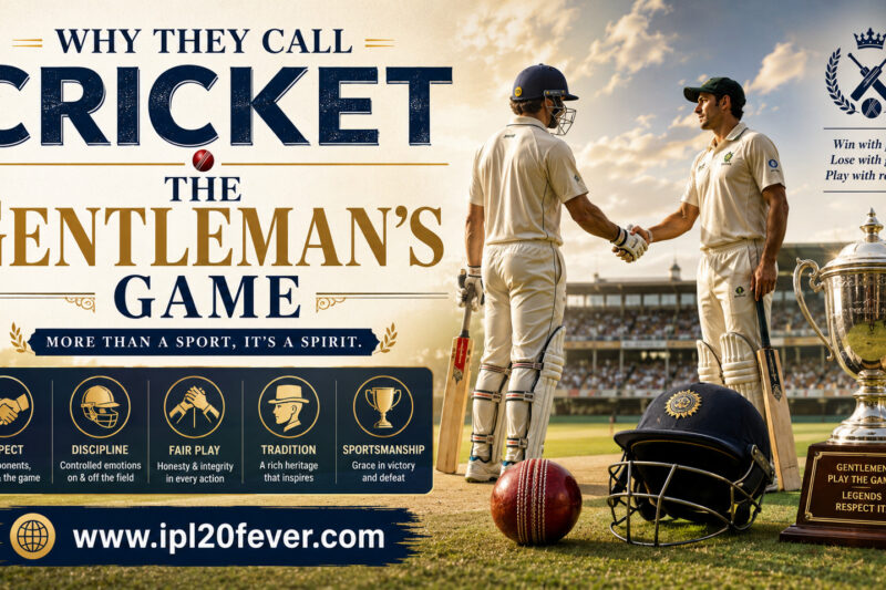 Why They Call Cricket “The Gentleman’s Game”
